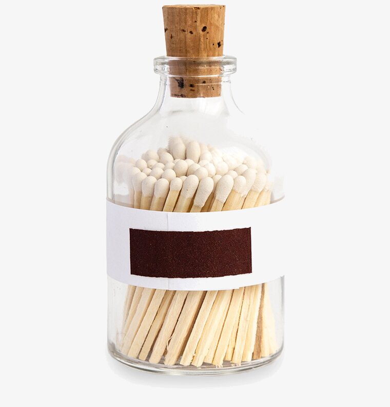 Tändstickor Liten Rund Klassisk Vit från Eldstickan