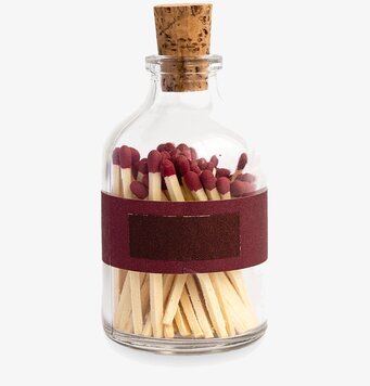 Tändstickor Liten Rund Klassisk Vinröd från Eldstickan