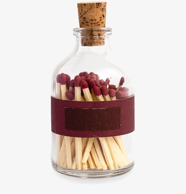Tändstickor Liten Rund Klassisk Vinröd från Eldstickan