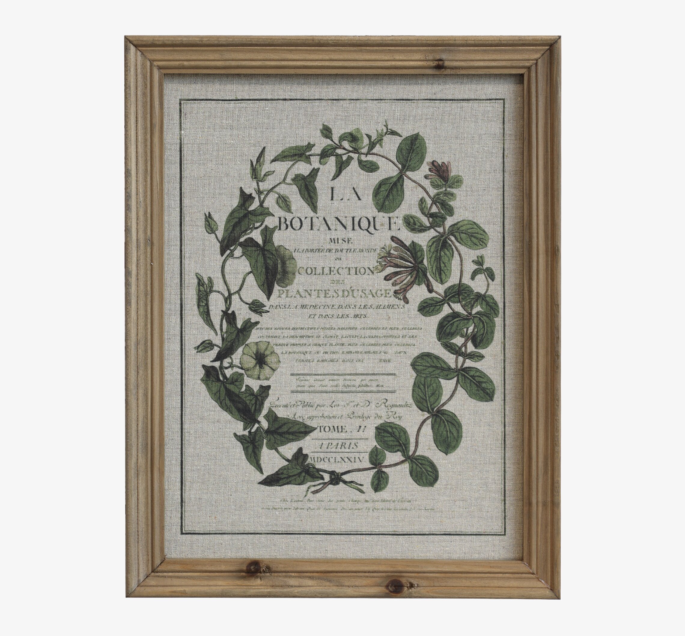 Tavla Med Blomsterprint från Chic Antique med träram