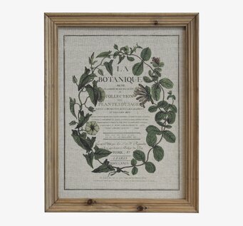 Tavla Med Blomsterprint från Chic Antique med träram