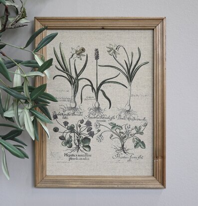 Tavla Med Blomsterprint från Chic Antique med vintagekänsla