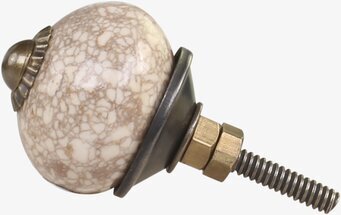 Knopp Antik Mässing från Chic Antique med krackelerad yta