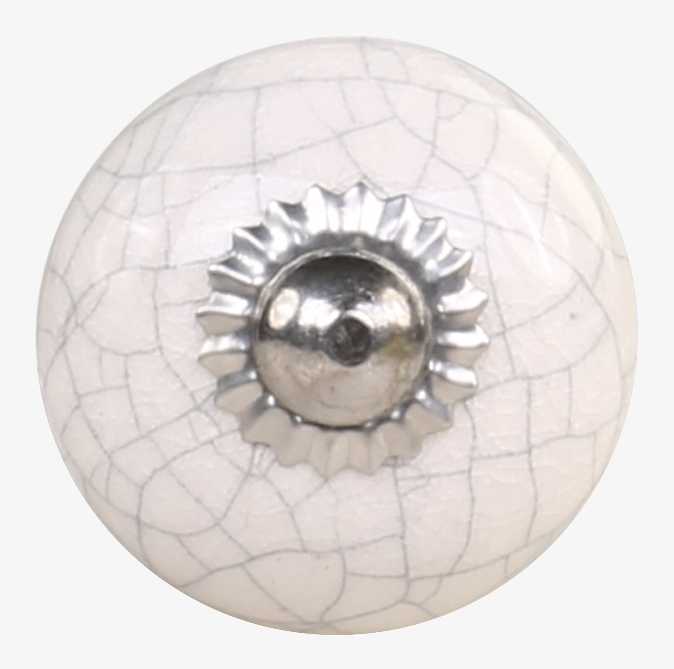 Knopp Silver från Chic Antique med krakelering och silverbeslag