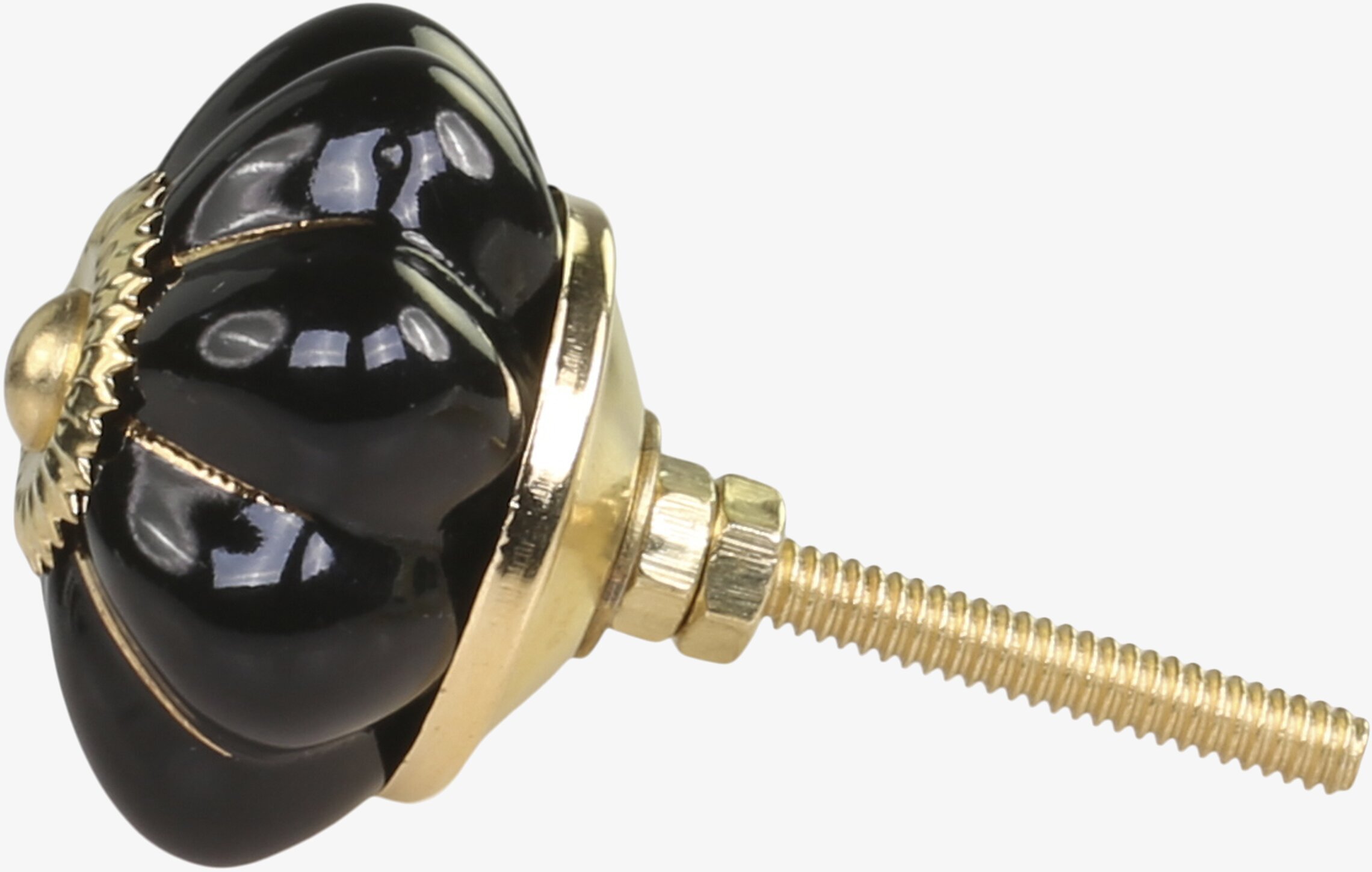 Knopp Blomma Svart från Chic Antique med blomformad design