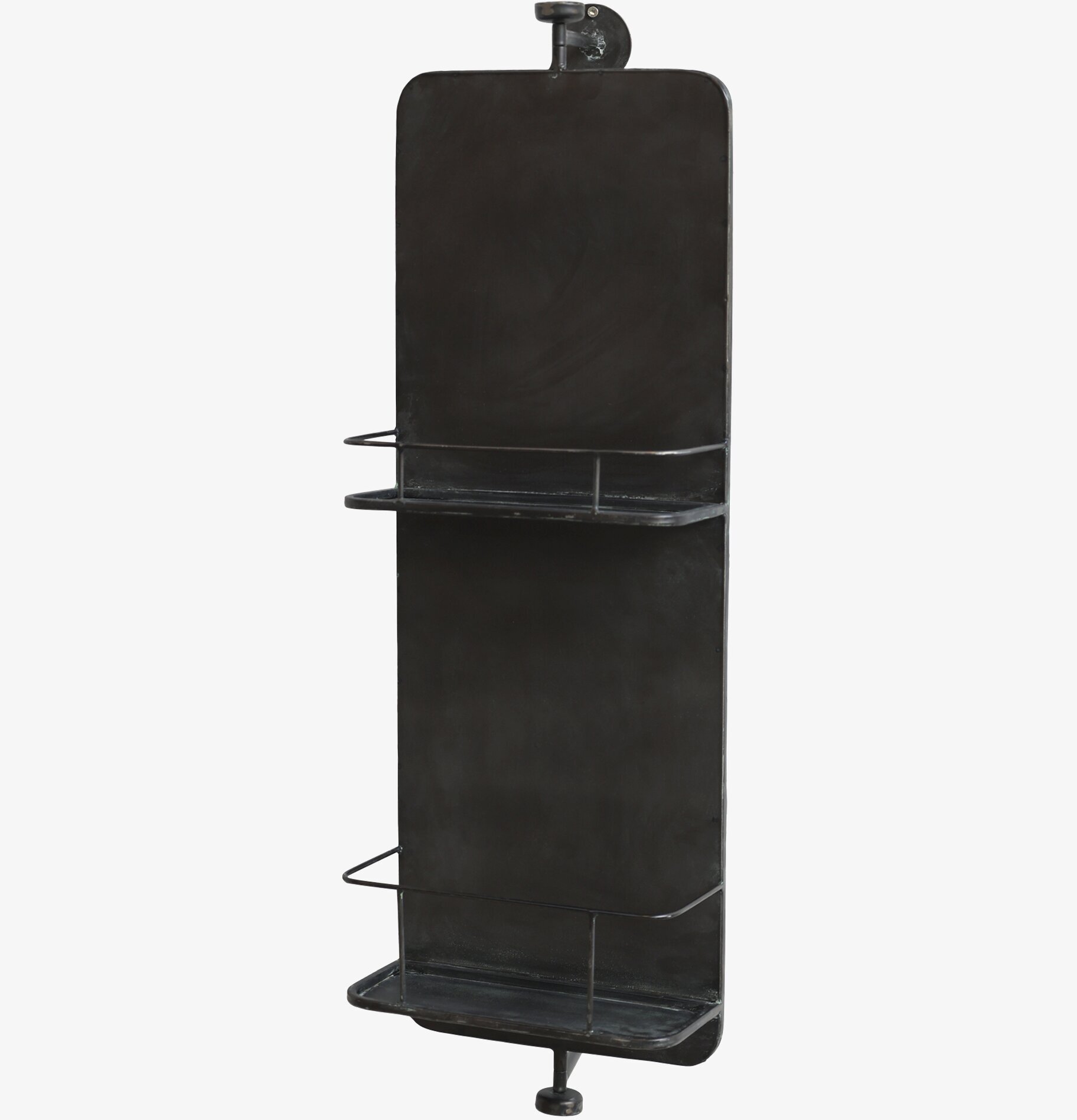 Väggspegel Med Hyllförvaring från Chic Antique, svart