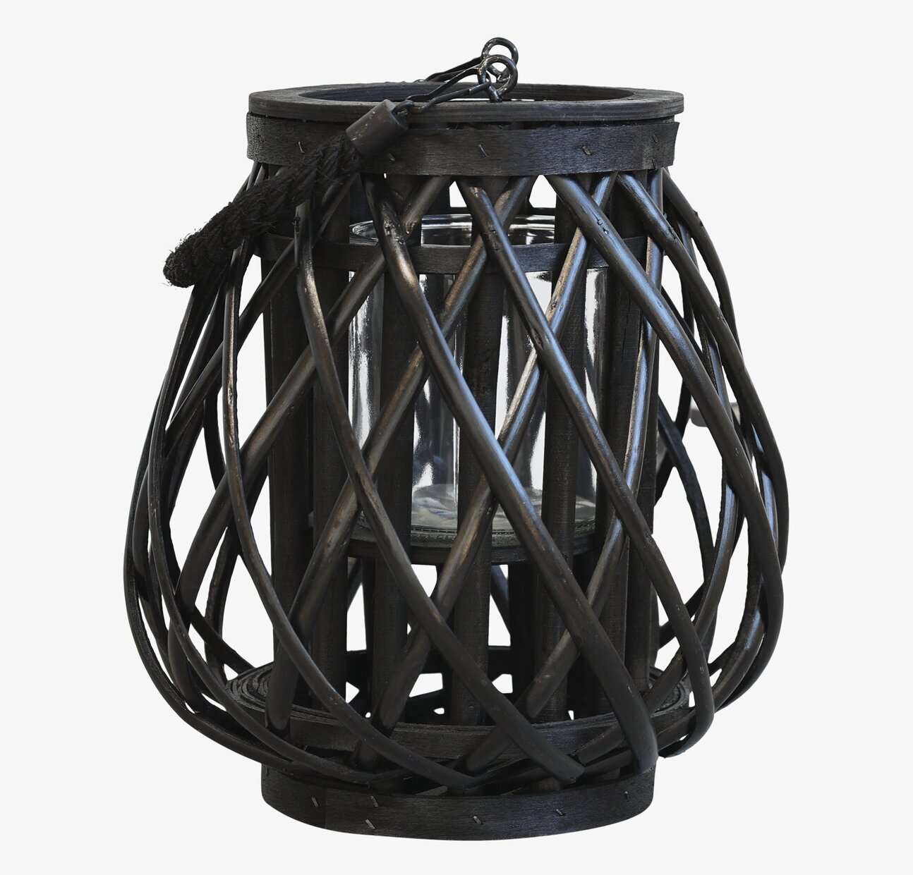 Lanterna Flätad Pil Liten Svart från Chic Antique