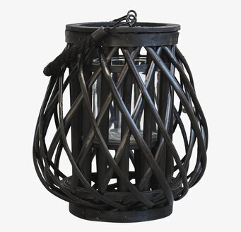Lanterna Flätad Pil Liten Svart från Chic Antique