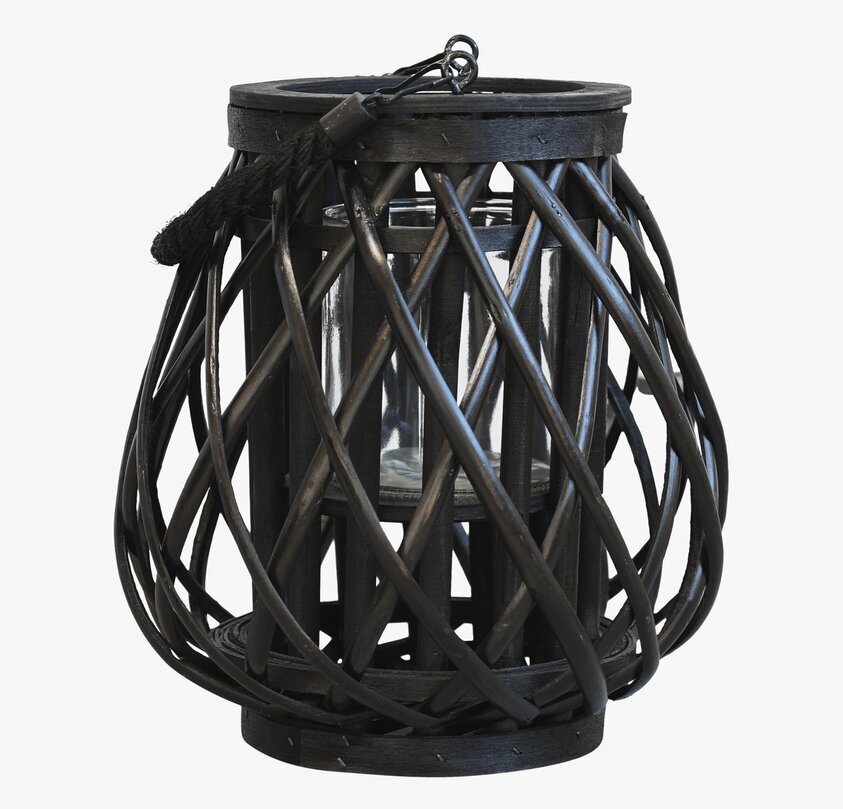 Lanterna Flätad Pil Liten Svart från Chic Antique