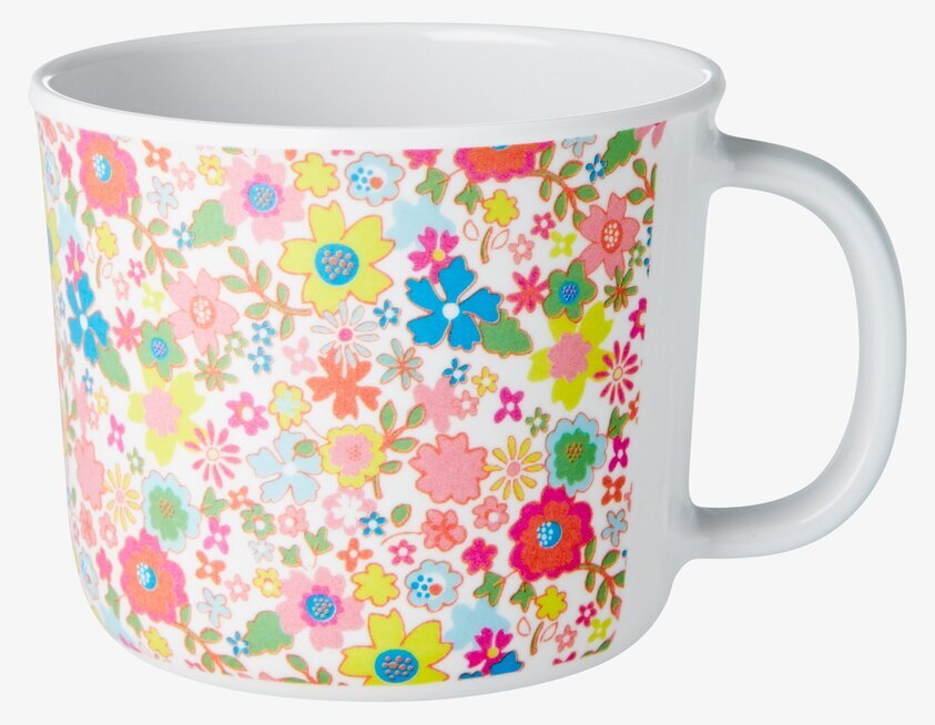 Barnmugg Blommor från Rice med färgglatt blommönster