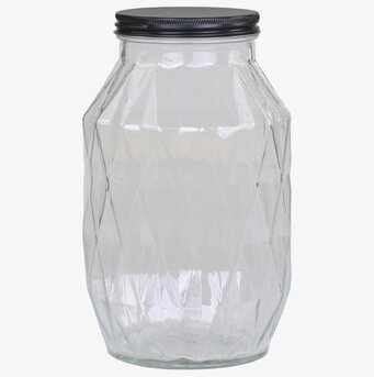 Foto av glasburk med elegant och funktionell design