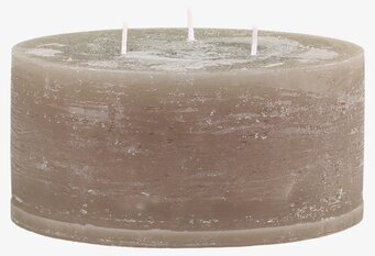 Blockljus Macon Lin från Chic Antique i neutral linnefärg