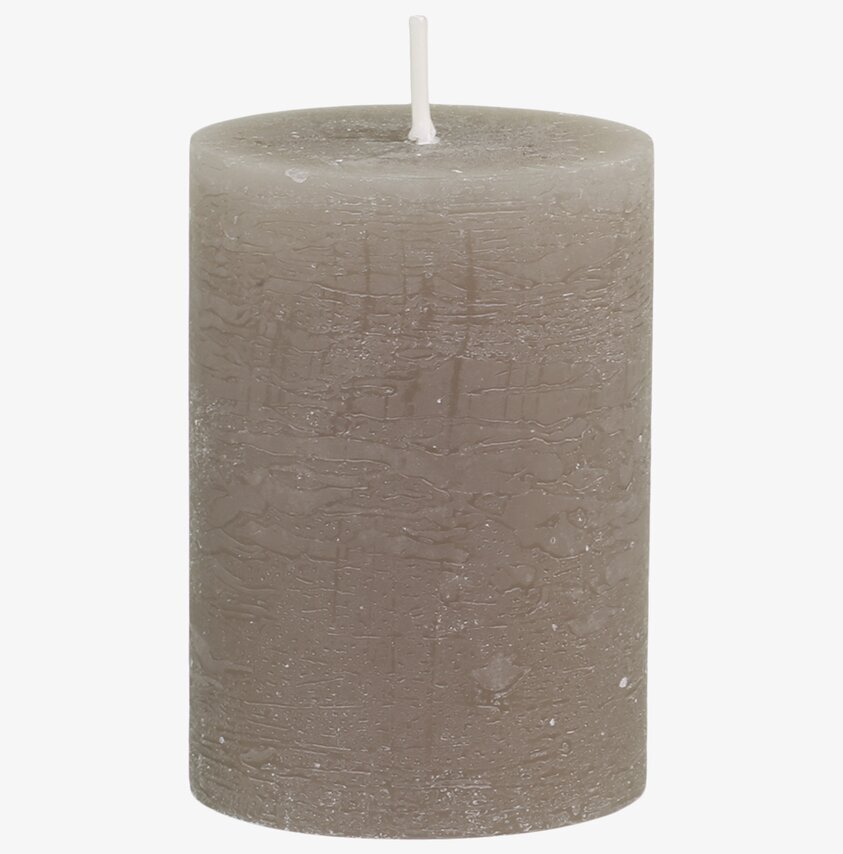 Blockljus Rustik Lin från Chic Antique med grov yta och beige färg