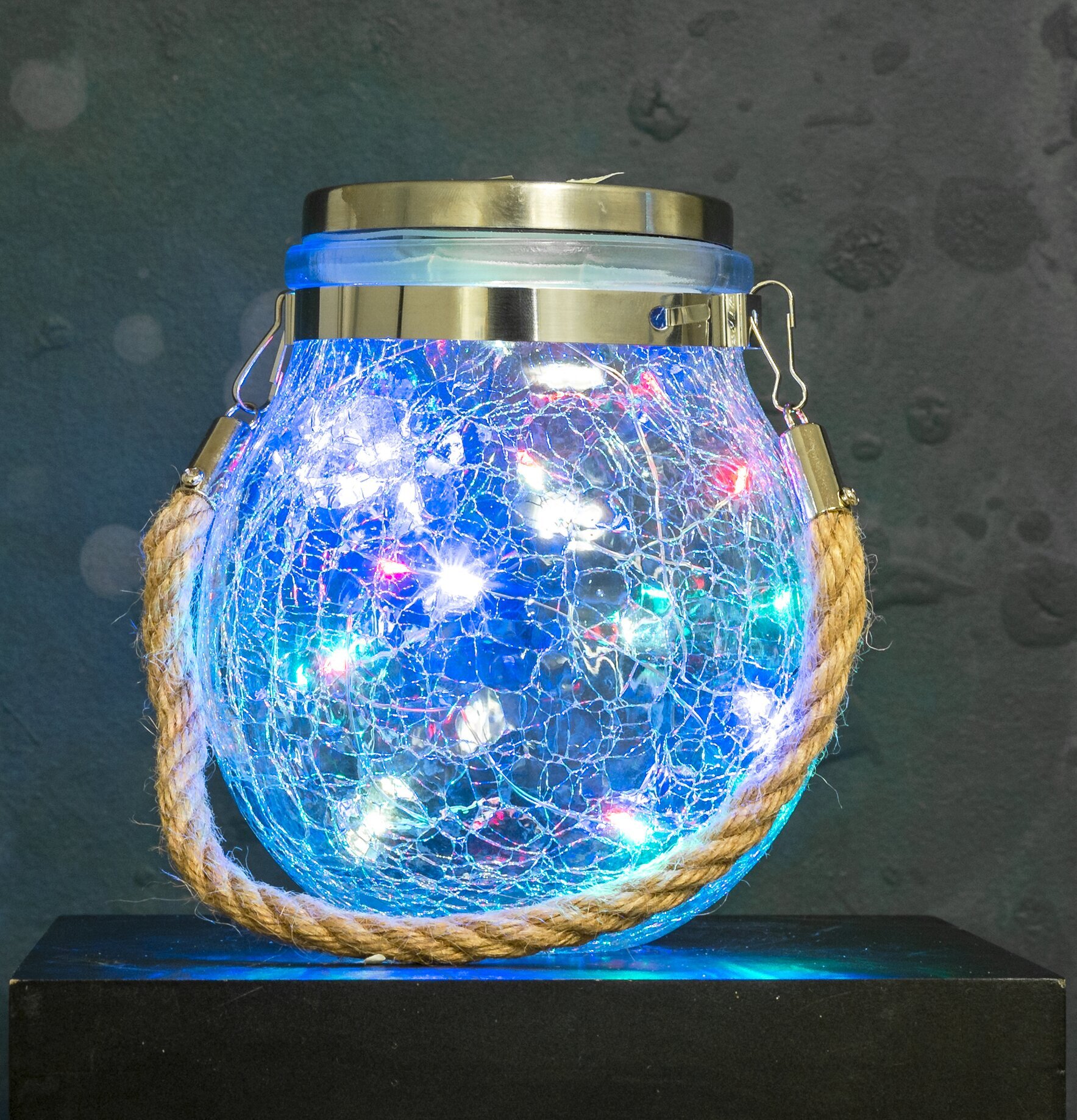 Lykta LED Solcell från Multi Agentur i rustik design