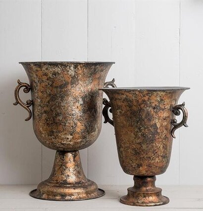 Kruka Pokal Set/2 Brons/Svart från Multi Agentur, två krukor