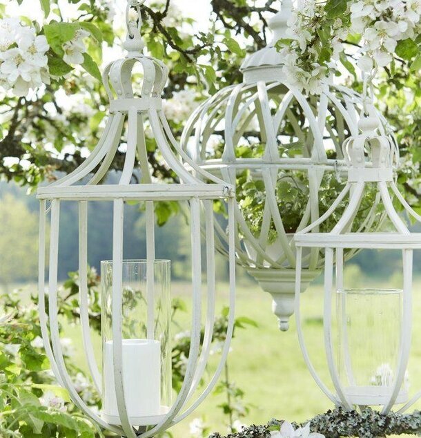 Torun Hängampel Set/2 Vit från Wikholm Form i träd