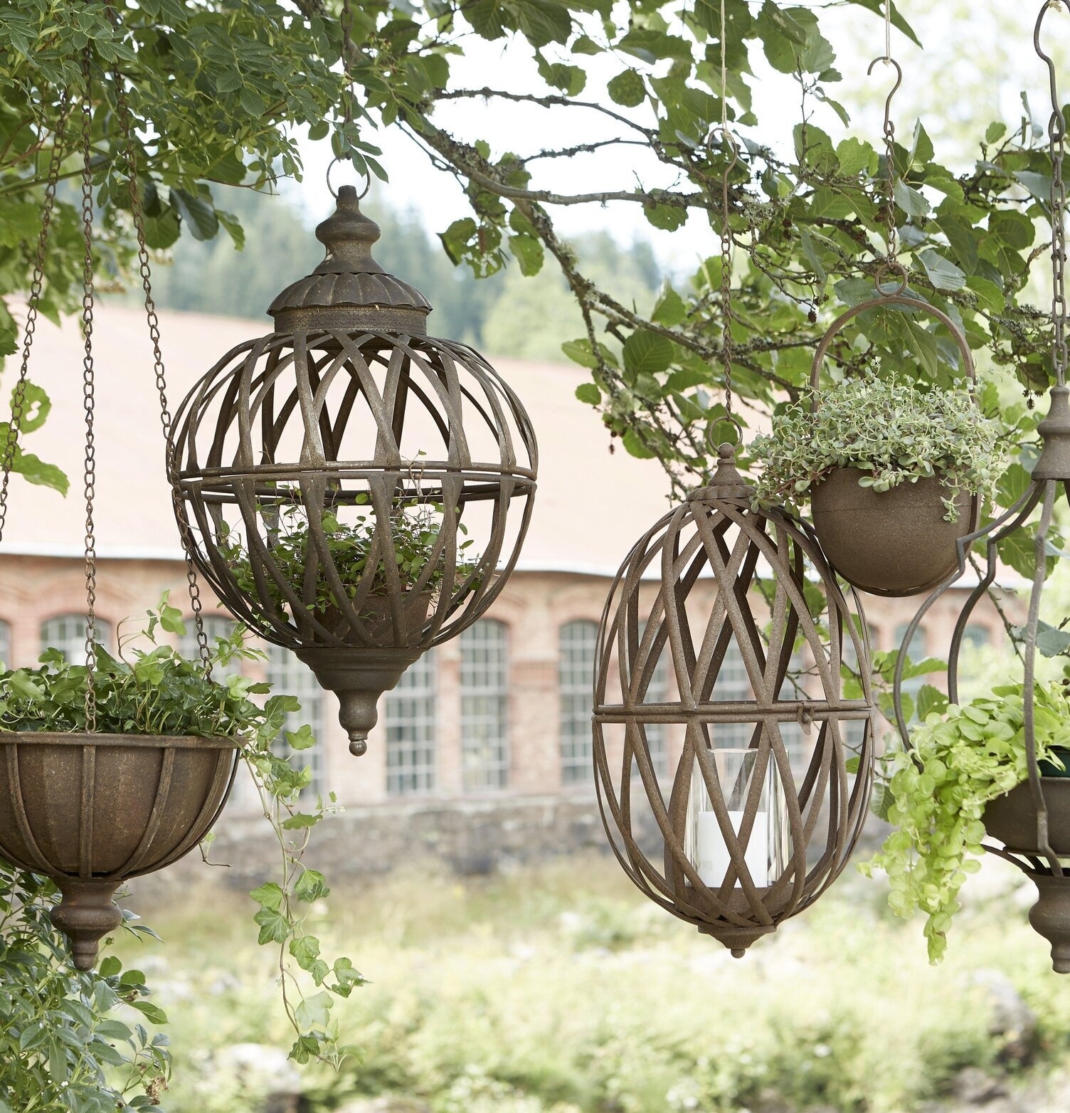 Torun Hängampel Set/2 Rost från Wikholm Form i träd