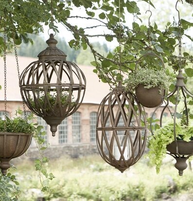 Torun Hängampel Set/2 Rost från Wikholm Form hänger ute