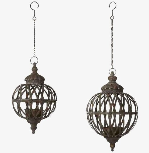 Torun Hängampel Set/2 Antik Svart från Wikholm Form hängande