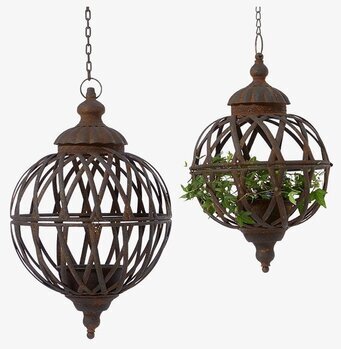 Torun Hängampel Set/2 Rost från Wikholm Form hängande ute