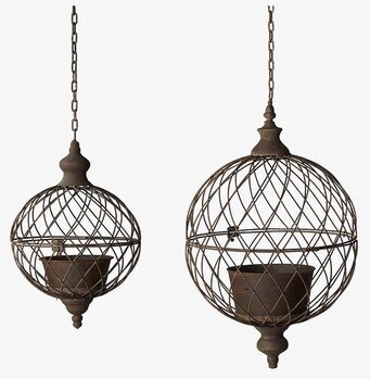 Ragna Hängampel Set/2 Rost från Wikholm Form i metall