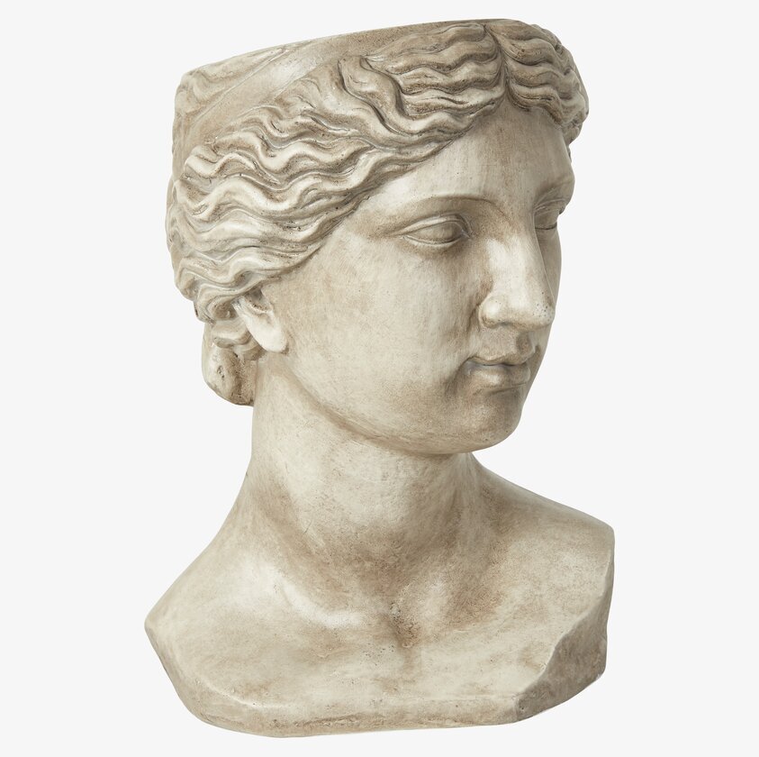 Kruka Statue Byst Antik Grå från Speedtsberg, elegant kruka