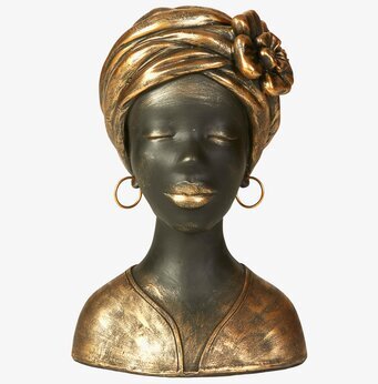 Byst Lady Guld/Svart från Speedtsberg med gyllene detaljer
