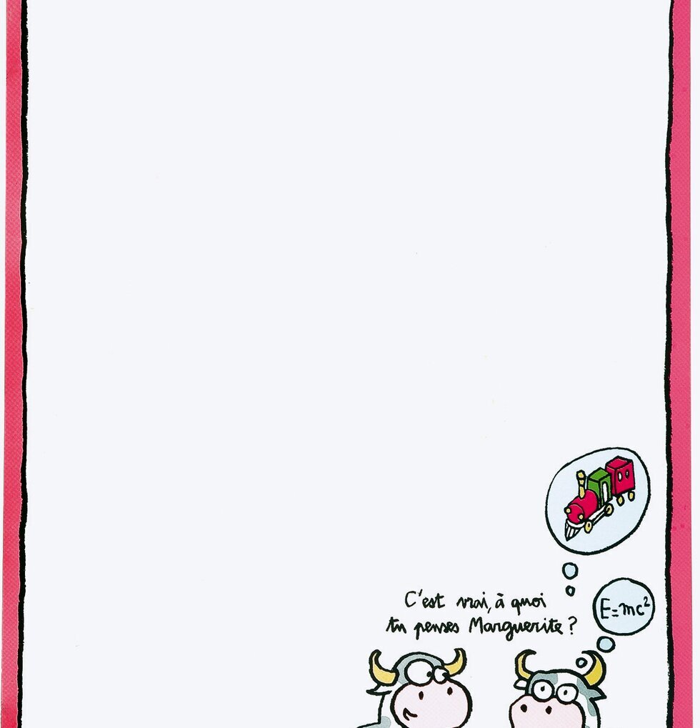 Magnettavla Kossor rosa från Derriére la porte med kossor