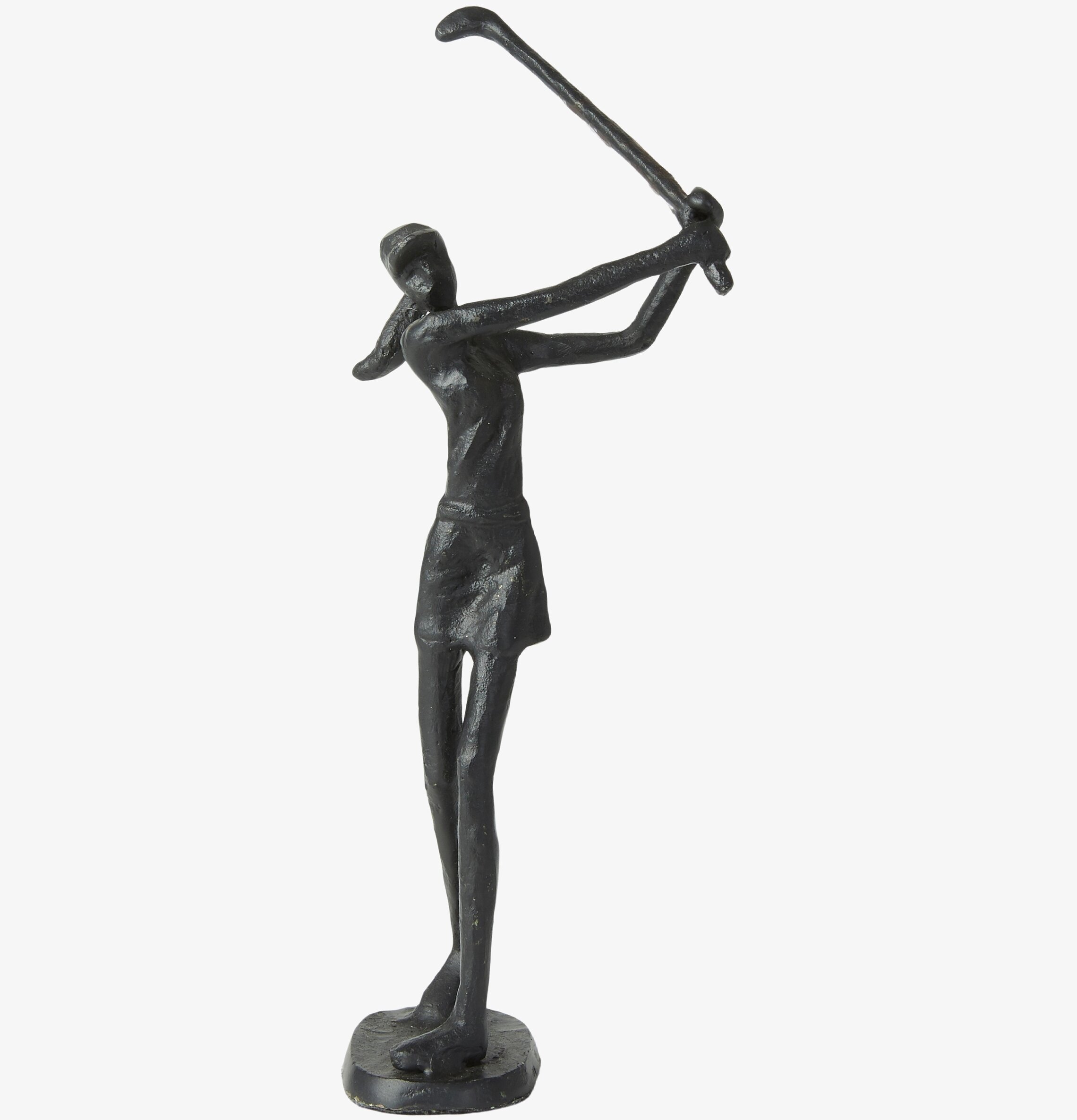 Figurin Golfspelare från Speedtsberg i mörk metallmaterial