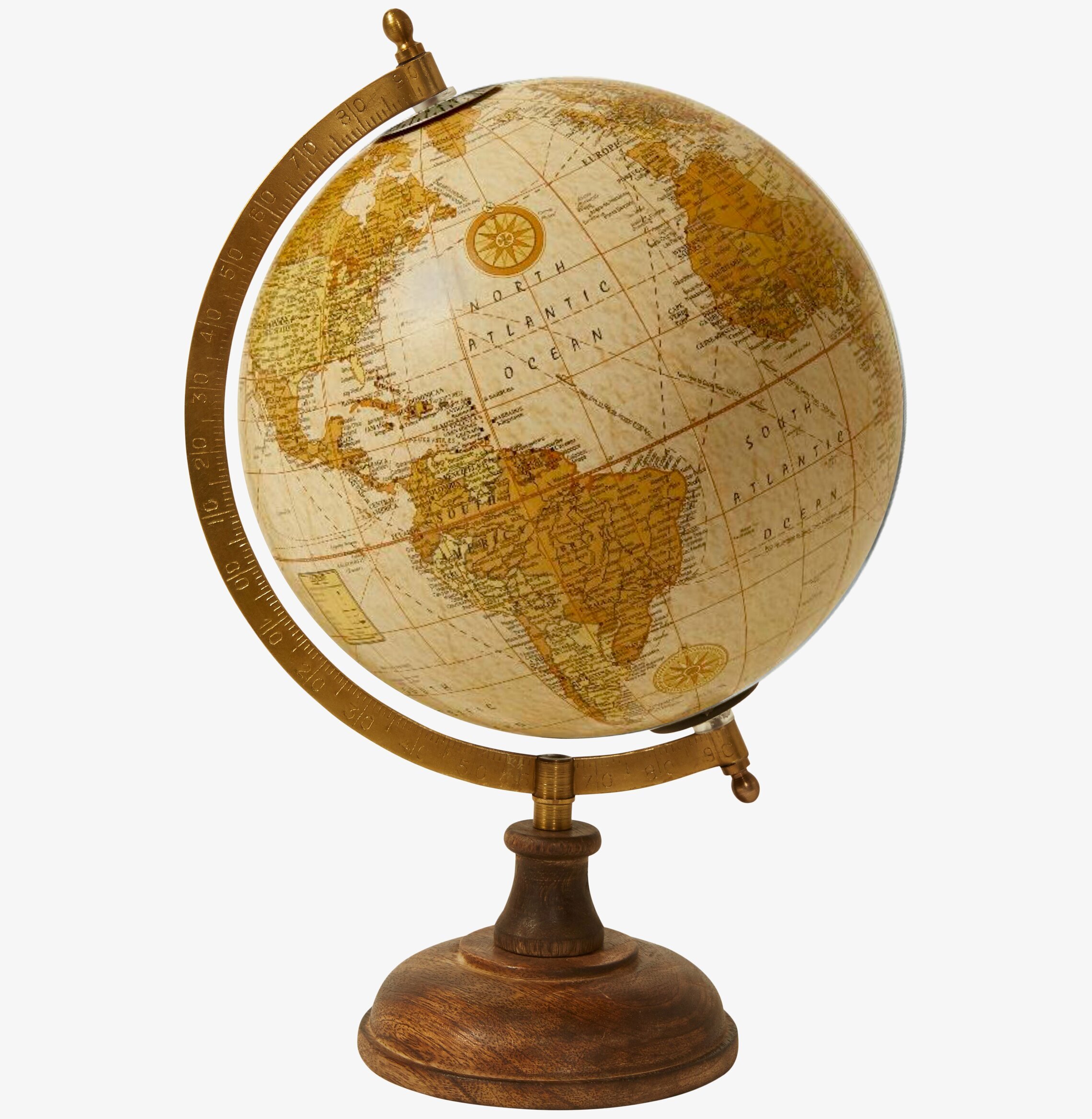 Jordglob På Träfot Matt Ljus Natur från Speedtsberg