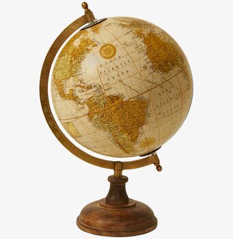 Jordglob På Träfot Matt Ljus Natur från Speedtsberg