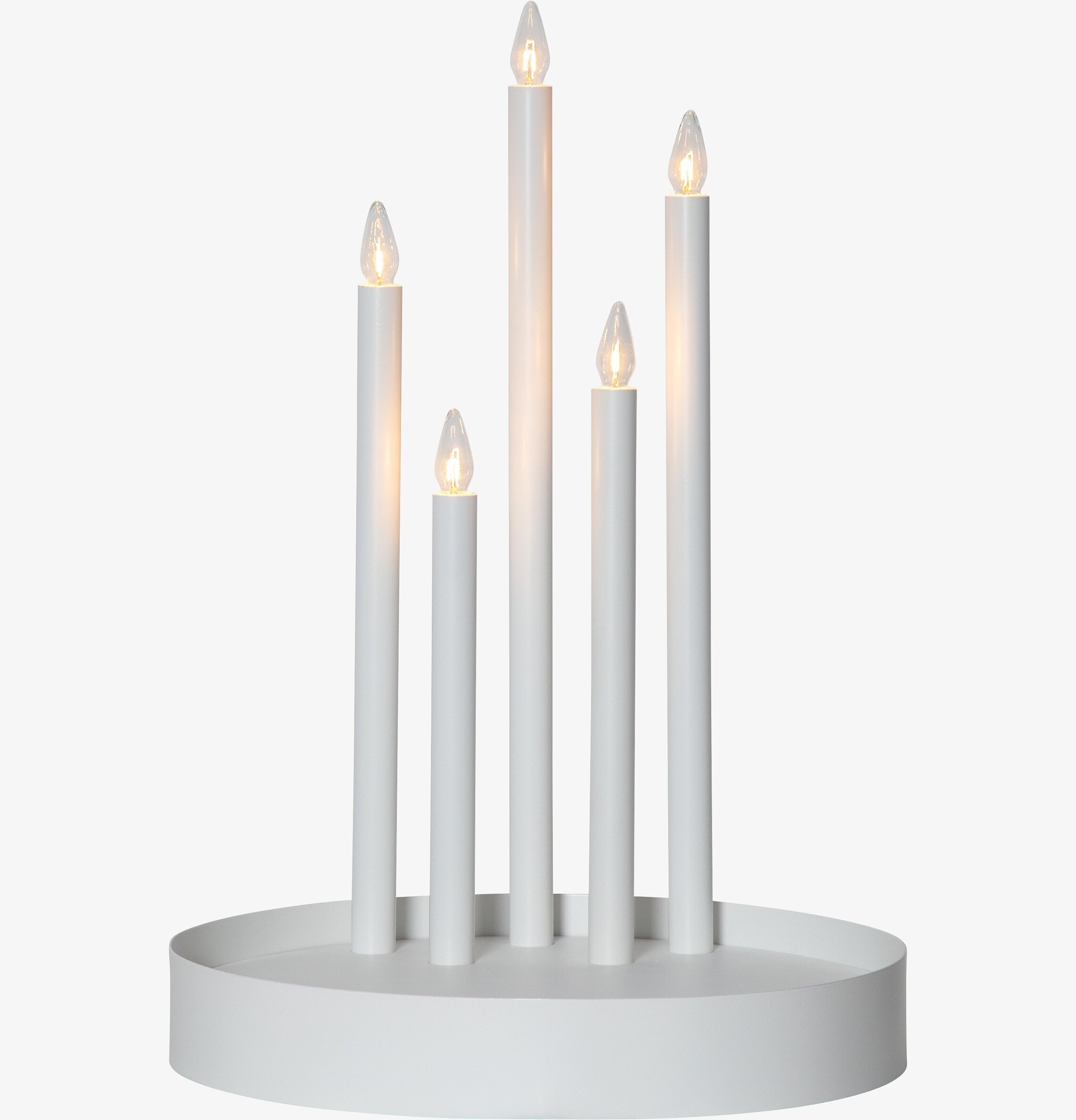 Ljusstake Deco Vit från Star Trading med fem ljusarmar