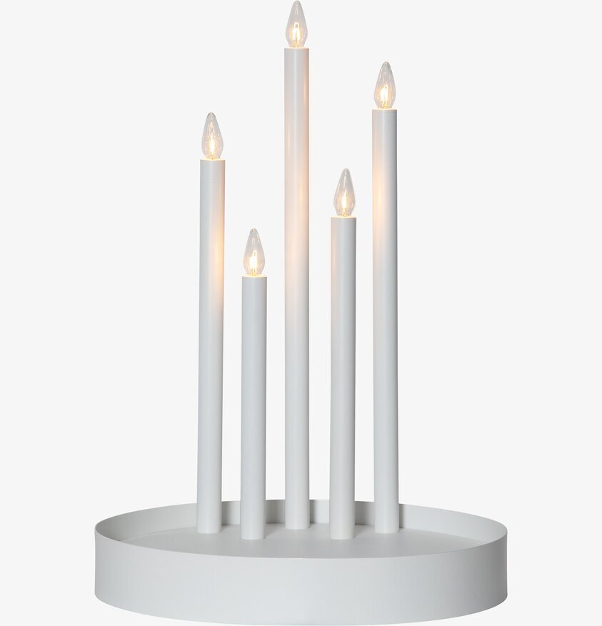 Ljusstake Deco Vit från Star Trading med fem ljusarmar