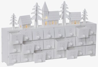 Bordsdekoration Yuletide Vit från Star Trading med små hus