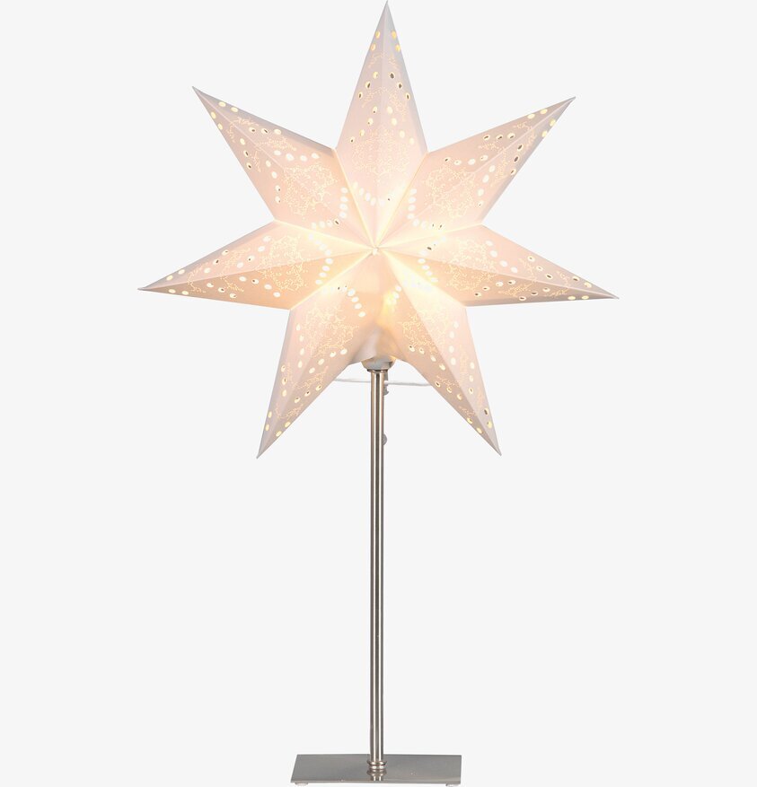 Bordsstjärna På Fot Sensy Vit från Star Trading på bord