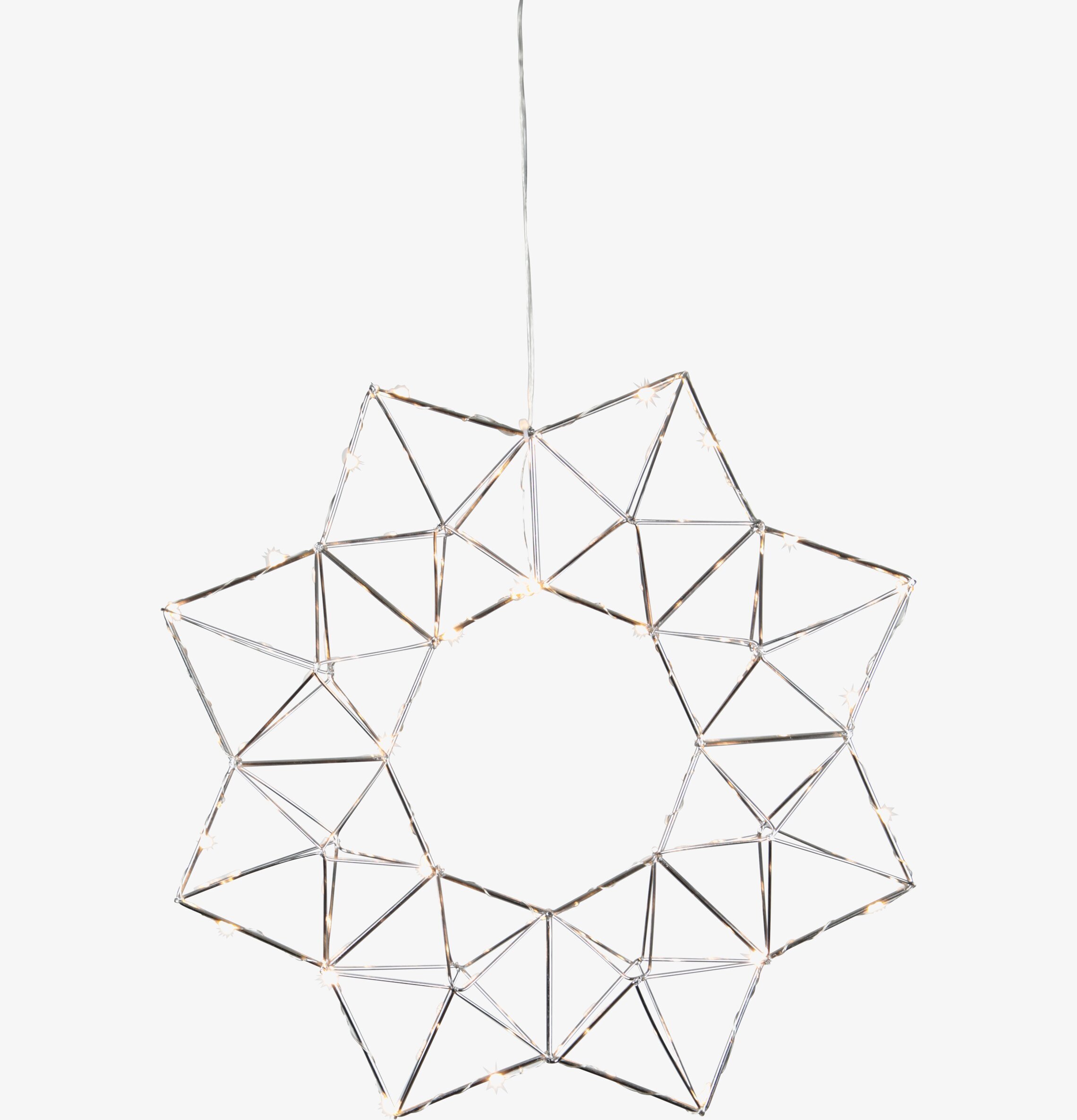 Krans Edge Krom från Star Trading, modern ljusdekoration