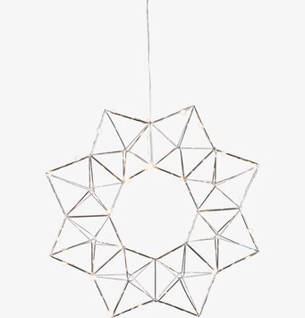 Krans Edge Krom från Star Trading, modern ljusdekoration