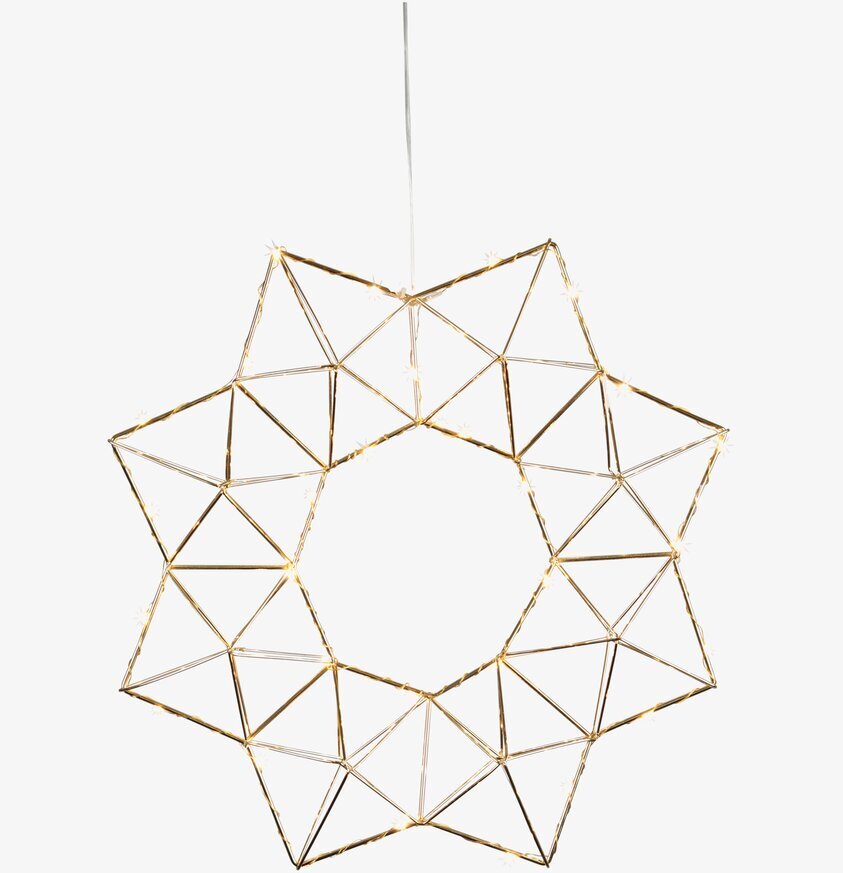 Krans Edge Mässing från Star Trading med LED-lampor