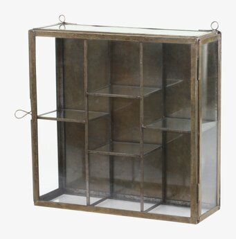 Väggskåp Glas S Antik Mässing från Chic Antique i elegant miljö