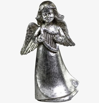 Ängel Med Harpa Antik Silver från Chic Antique med detaljer