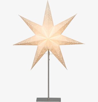 Bordsstjärna På Fot Sensy Vit från Star Trading på bord