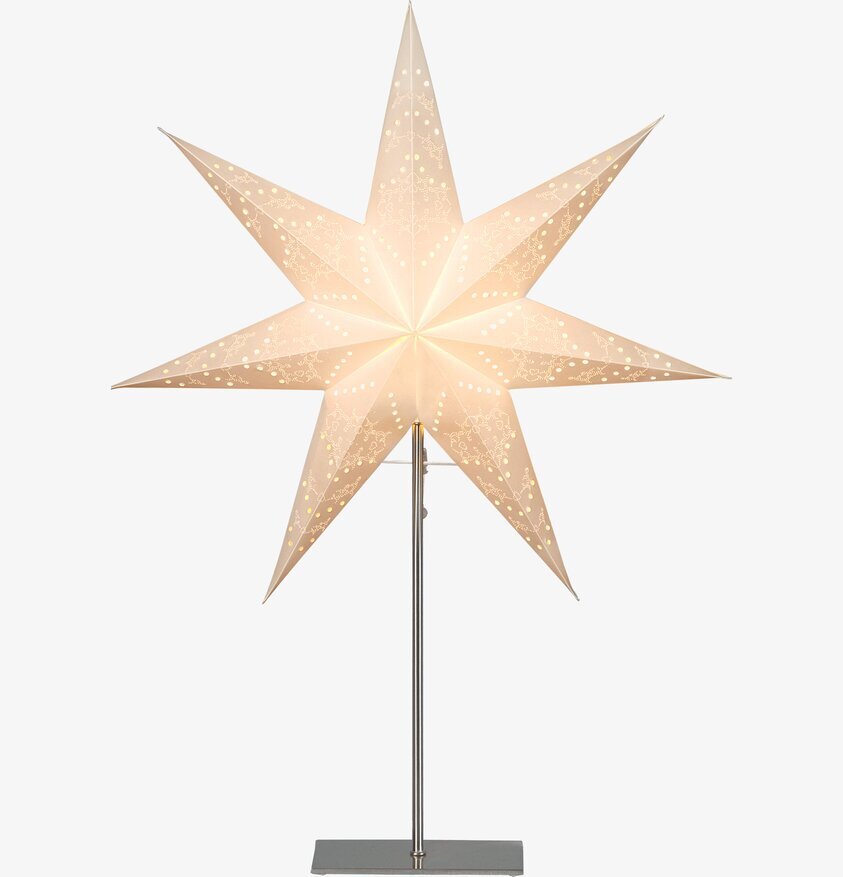 Bordsstjärna På Fot Sensy Vit från Star Trading på bord