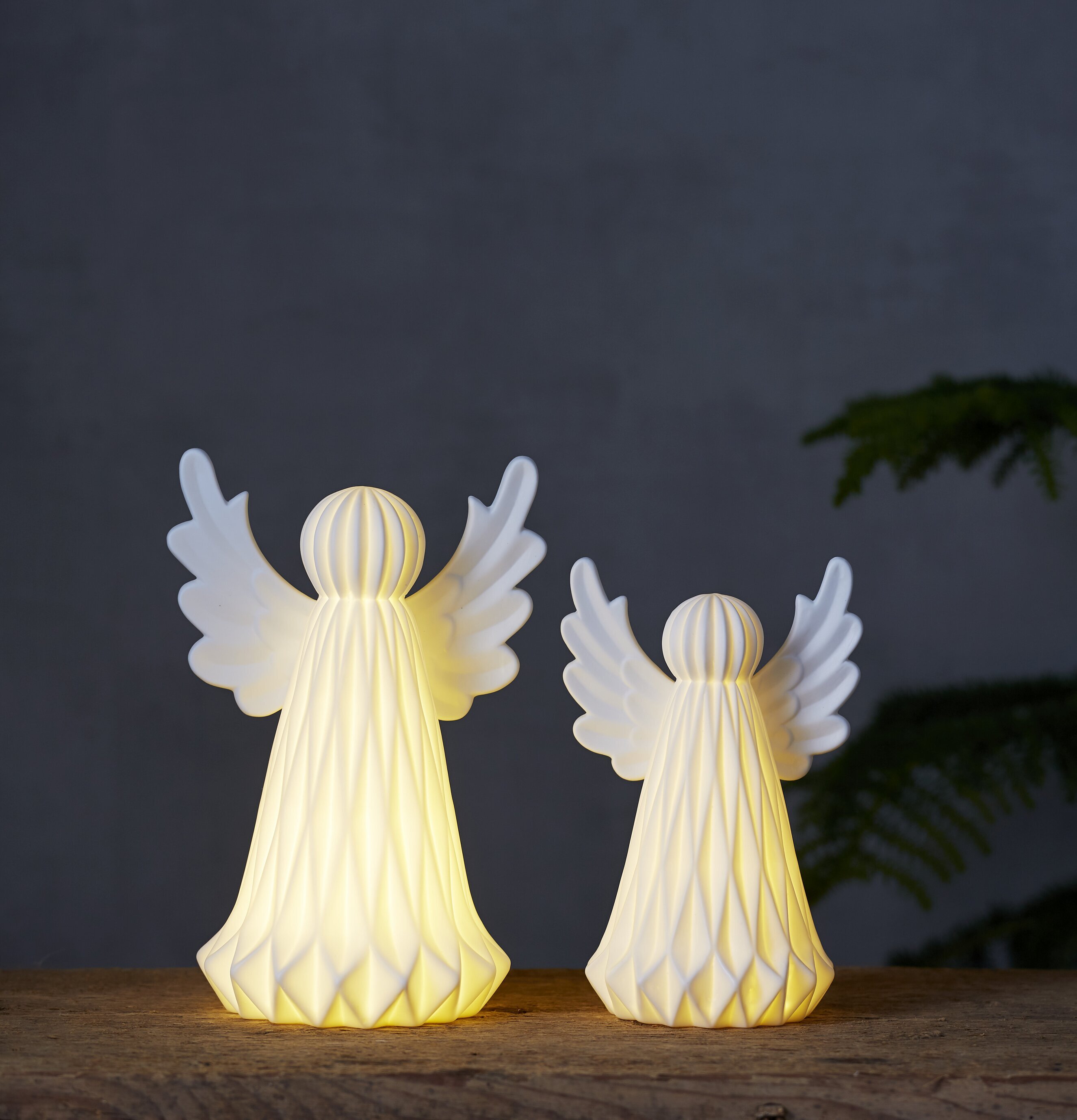 Bordsdekoration Vinter Stor från Star Trading med änglar