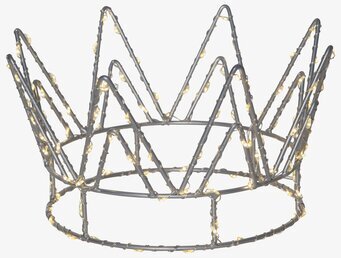 Bordsdekoration Crown Stor från Star Trading med LED-lampor
