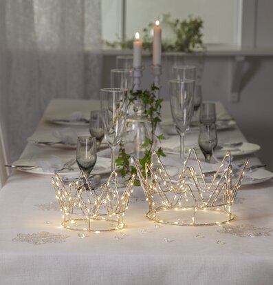 Bordsdekoration Crown Stor från Star Trading på festdukning