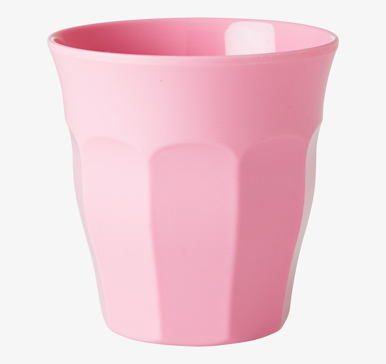 Liten mugg Mörkrosa från Rice, melamin, räfflad design