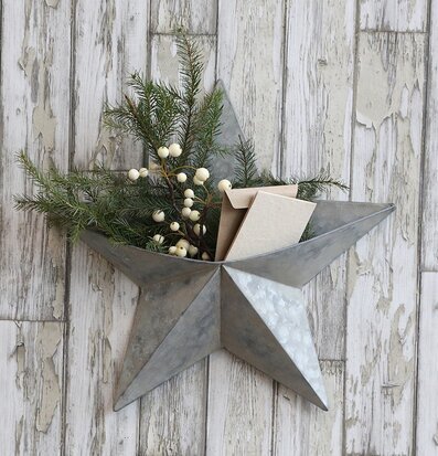 Stjärna Vägg Deko från Chic Antique med förvaringsficka