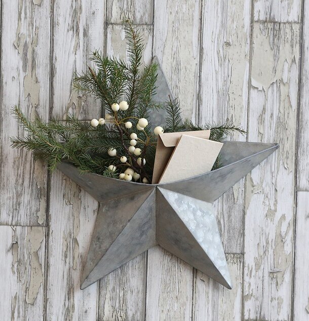 Stjärna Vägg Deko från Chic Antique med förvaringsficka