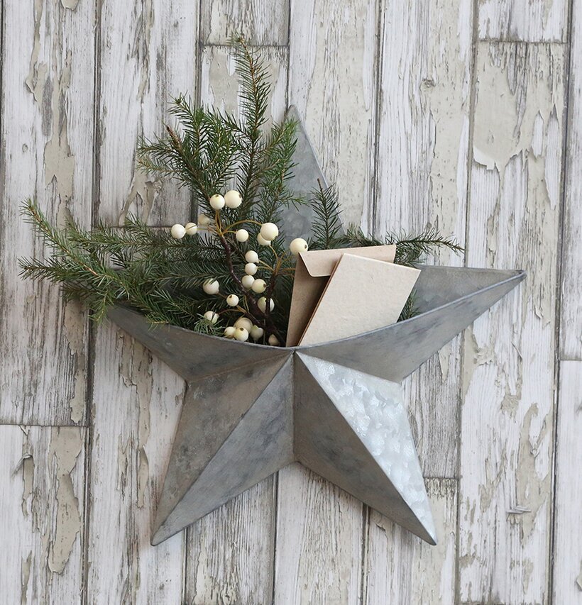 Stjärna Vägg Deko från Chic Antique med förvaringsficka