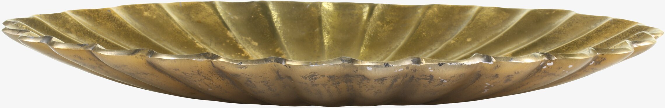 Fat Deko Mässing Stor från Chic Antique med räfflade kanter